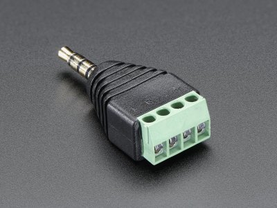 3.5mm (1/8") 4-Pole (TRRS) Audio Plug Terminal Block