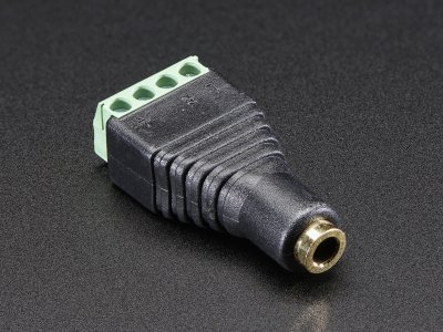 3.5mm (1/8") 4-Pole (TRRS) Audio Jack Terminal Block