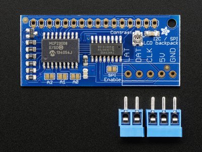 i2c / SPI character LCD backpack