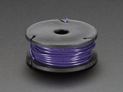 Stranded-Core Wire Spool - 25ft - 22AWG - Violet