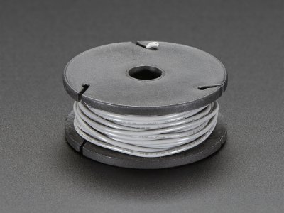 Solid-Core Wire Spool - 25ft - 22AWG - Gray