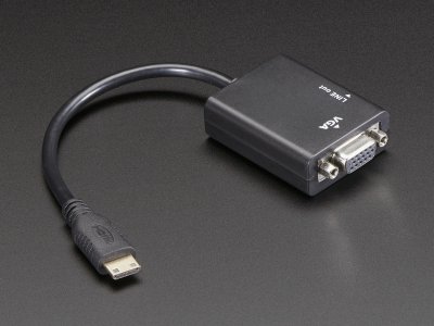 Mini HDMI to VGA Video Adapter with 3.5mm Stereo Cable