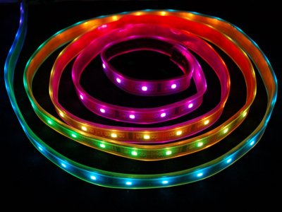 Digital RGB LED Weatherproof Strip - LPD8806 32 LED