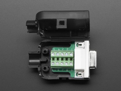 DE-9 (DB-9) Female Socket Connector to Terminal Block Breakout