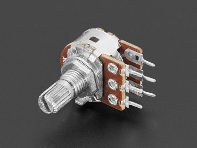 Panel Mount 10K Dual Log Potentiometer