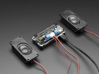 Stereo Bonnet Pack for Raspberry Pi Zero W - Includes Pi Zero W