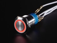 Rugged Metal On/Off Switch - 19mm 6V RGB On/Off