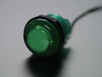 Arcade Button with LED - 30mm Translucent Green