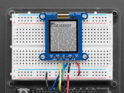 Adafruit SHARP Memory Display Breakout - 1.3" 168x144 Monochrom