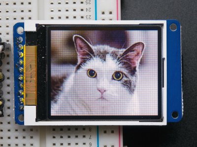 1.8" Color TFT LCD display with MicroSD Card Breakout