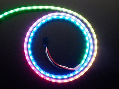 Adafruit NeoPixel LED Side Light Strip - Black 90 LED