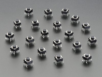 Tactile Button switch (6mm) x 20 pack