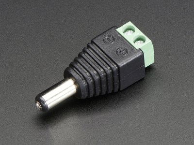 Male DC Power adapter - 2.1mm plug to screw terminal block