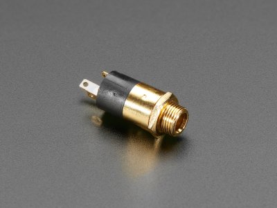 Panel Mount 1/8" / 3.5mm TRS Audio Jack Connector