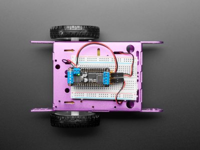 Purple Aluminum Chassis for TT Motors - 2WD