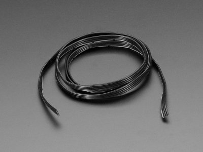 Silicone Cover Stranded-Core Ribbon Cable - 4 Wires 1 Meter Long