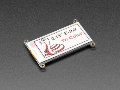 Adafruit 2.13" Tri-Color eInk / ePaper Display FeatherWing