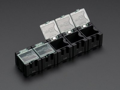 Antistatic Modular Snap Boxes - SMD component storage - 5 pack