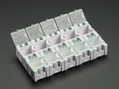 Tiny Modular Snap Boxes - SMD component storage - 10 pack