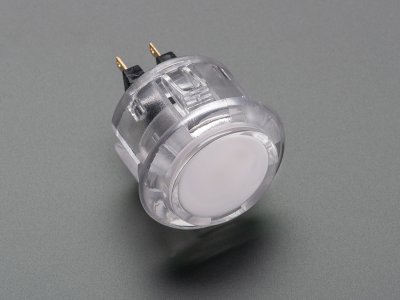 Arcade Button - 30mm Translucent Clear