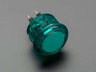 Arcade Button - 30mm Translucent Green