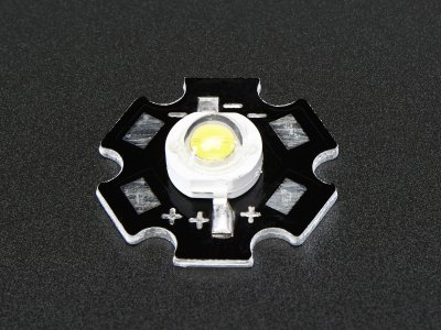 1 Watt Cool White LED - Heatsink Mounted