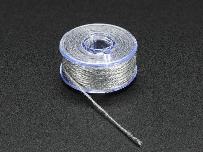 Stainless Thin Conductive Yarn / Thick Conductive Thread - 30 ft