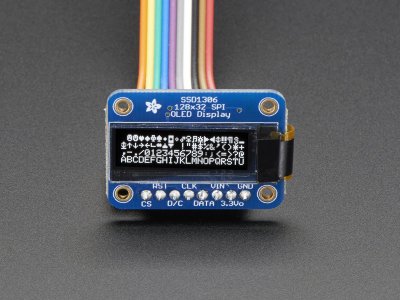 Monochrome 128x32 SPI OLED graphic display