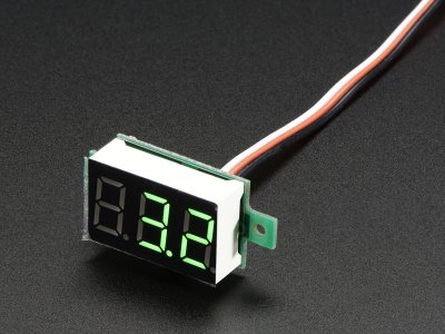 Mini 3-wire Volt Meter (0 - 99.9VDC)