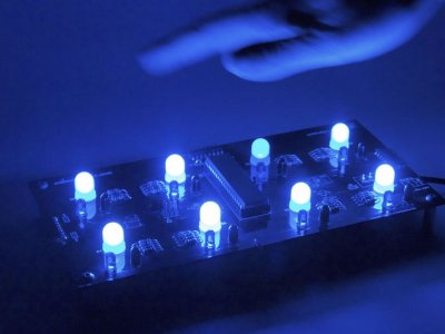 Octolively Kit - Blue - Tileable Interactive LEDs
