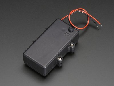 Waterproof 2xAA Battery Holder with On/Off Switch