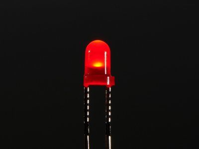 Diffused Red 3mm LED (25 pack)