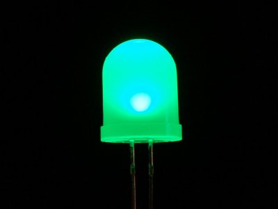 Diffused Green 10mm LED (25 pack)