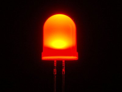 Diffused Red 10mm LED (25 pack)