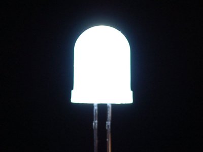 Diffused White 10mm LED (25 pack)