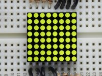 Miniature 8x8 Yellow-Green LED Matrix