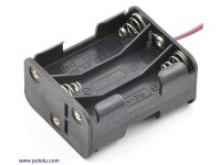 6-AA Battery Holder, Back-to-Back