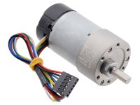 6.3:1 Metal Gearmotor 37Dx65L mm 12V with 64 CPR Encoder (Helica