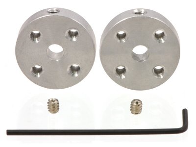 Pololu Universal Aluminum Mounting Hub for 4mm Shaft, #4-40 Hole