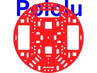 Pololu 5" Robot Chassis RRC04A Solid Red