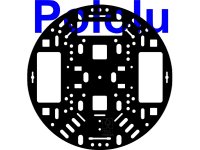 Pololu 5" Robot Chassis RRC04A Solid Black