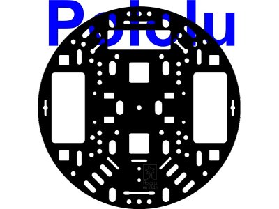 Pololu 5" Robot Chassis RRC04A Solid Black