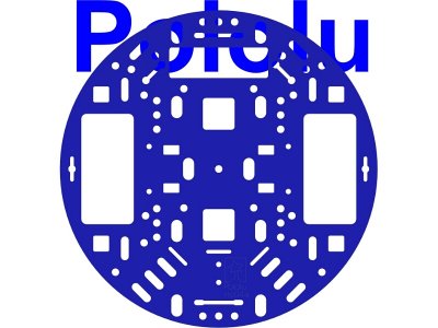 Pololu 5" Robot Chassis RRC04A Solid Blue