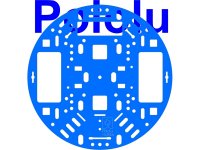 Pololu 5" Robot Chassis RRC04A Solid Light-Blue