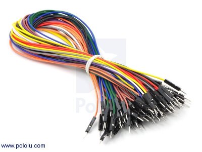 Premium Jumper Wire 50-Piece Rainbow Assortment M-M 12"