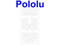 Pololu RP5/Rover 5 Expansion Plate RRC07A (Narrow) Transparent C