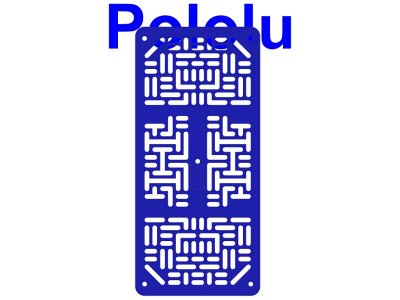 Pololu RP5/Rover 5 Expansion Plate RRC07A (Narrow) Solid Blue