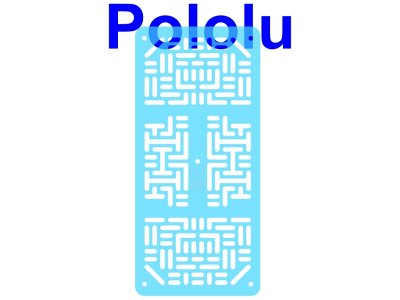 Pololu RP5/Rover 5 Expansion Plate RRC07A (Narrow) Transparent L