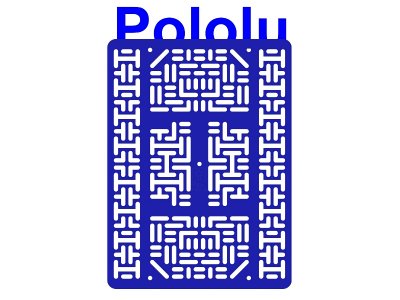 Pololu RP5/Rover 5 Expansion Plate RRC07B (Wide) Solid Blue