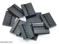 0.1" (2.54mm) Crimp Connector Housing: 1x8-Pin 10-Pack